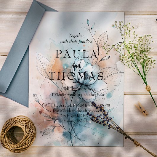 もやの花 招待状