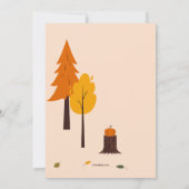 もりのどうぶつ ウォームアップ 招待状 (裏面)