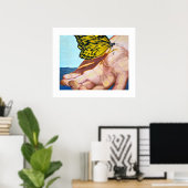 もろい生活プリント ポスター (ホームオフィス)