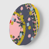 もんじフローラ時計 ラージ壁時計 (傾斜)