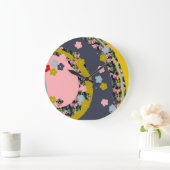 もんじフローラ時計 ラージ壁時計 (ホーム)