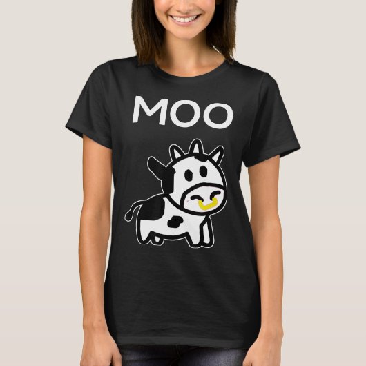 もーもー牧場の牛 Tシャツ (正面)