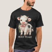 もーやぁ〜赤ちゃん牛のTシャツ Tシャツ (正面)