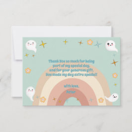 やぁ、お化け好きなハロウィン好きなレトロな子供の誕生日 サンキューカード