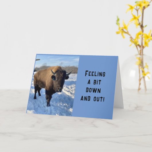 **やぁ、寂しいよ** カード (黄色い花)