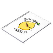 やぁ、私の大事な人!面白いレモンのダジャレ ノートブック (左側)