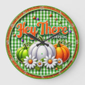 やあカボチャ ラージ壁時計 (正面)