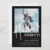 やあサーティーン!30歳ミニマルの誕生日パーティー 招待状 (正面)