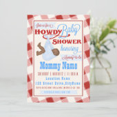 やあベビーの西部のシャワーの招待状 招待状 (スタンド正面)