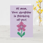 やあママお嬢考えさんは！ノテカード カード (黄色い花)