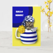 やあママ！母の日のカード（ドイツ語） カード (黄色い花)