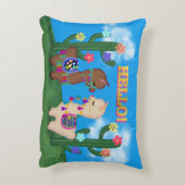 やあラマス! |かわいいベビーラマスの子供たち アクセントクッション (裏面(縦))