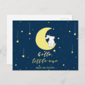 やあリトル!キュートバニーオンザムーン新生児 ポストカード (正面/裏面)