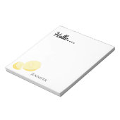 やあレモパーソナライズされたン ノートパッド (回転)