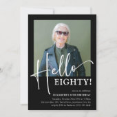 やあ八十!80歳ミニマル誕生日パーティー 招待状 (正面)