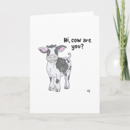 やあ牛さん？カード サンキューカード