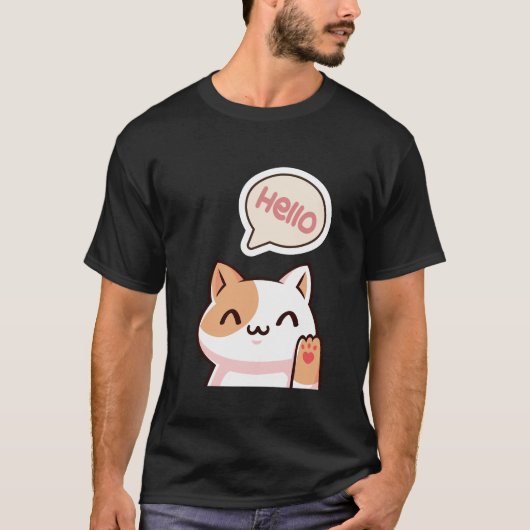 やあ猫。 Tシャツ (正面)