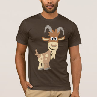 「やあ!」 かわいい漫画ヤギTシャツ Tシャツ