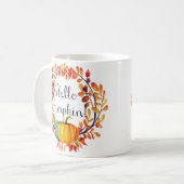 「やあ、カボチャ！」 秋のリースコーヒーマグ コーヒーマグカップ (正面左)