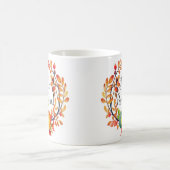 「やあ、カボチャ！」 秋のリースコーヒーマグ コーヒーマグカップ (中央)