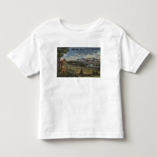 やあ(山及び草原場面) トドラーTシャツ (正面)