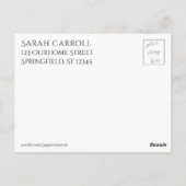 「やあ！」 色数々の色のユニーク抽象芸術 ポストカード (裏面)