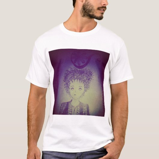 やえい 子供が描いたアニメ漫画の不思議 Tシャツ (正面)