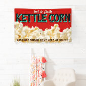 やかんのトウモロコシのポップコーンビジネスフェスティバルのマーケティング 横断幕 (インサイチュ)