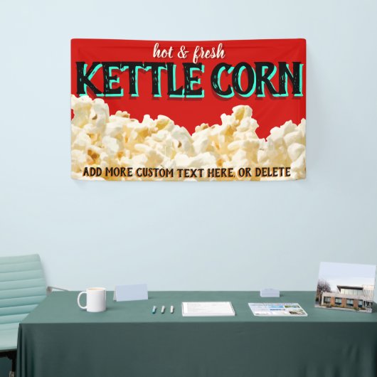 やかんのトウモロコシのポップコーンビジネスフェスティバルのマーケティング 横断幕 (トレードショー)
