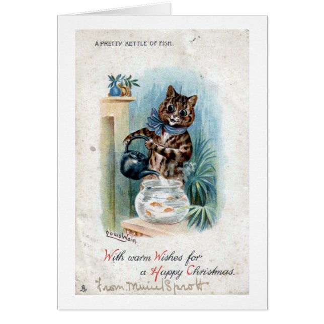 やかんを持った猫、ルイ・ワイン (正面)