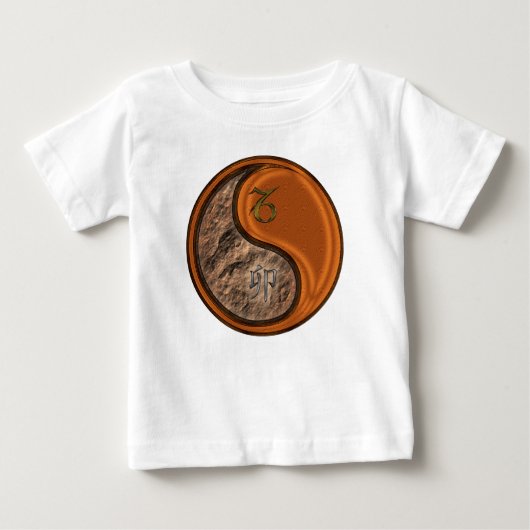 やぎ座と木兎 ベビーTシャツ (正面)
