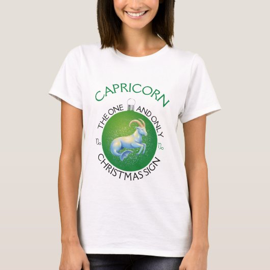やぎ座のクリスマスサイン Tシャツ (正面)
