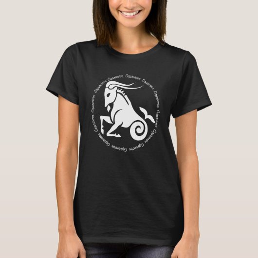 やぎ座のホロスコープ Tシャツ (正面)
