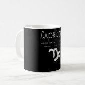 やぎ座の占星術愛好家へのギフト コーヒーマグカップ (正面左)