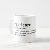 やぎ座の定義 美しいデザインの占星術ギフト コーヒーマグカップ (正面左)