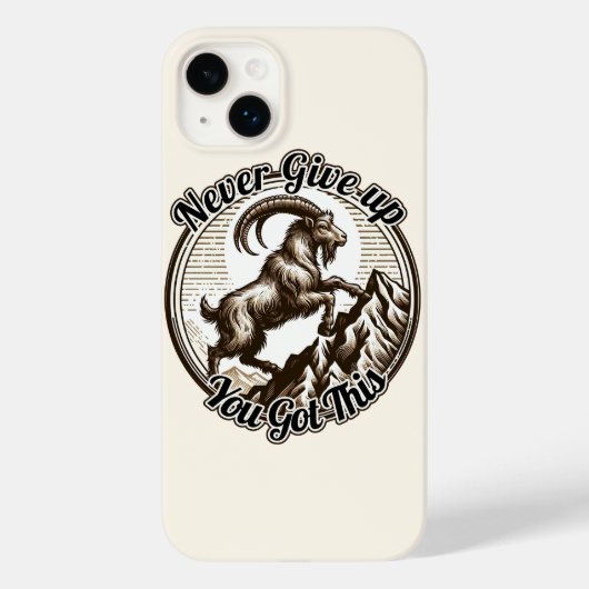 やぎ座の山羊は登り続ける 諦めない  Case-Mate iPhoneケース (裏面)