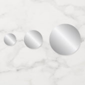 やぎ座の星座とシンボル シルバー コンフェッティ (裏面)