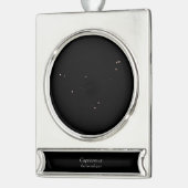 やぎ座の星座 シルバープレートバナーオーナメント (左)