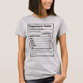 やぎ座の栄養成分表示 星座Tシャツ Tシャツ (正面)