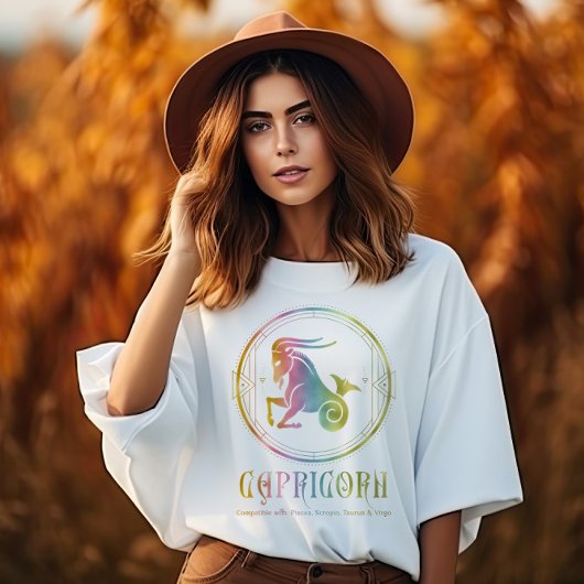 やぎ座の相性デザイン Tシャツ