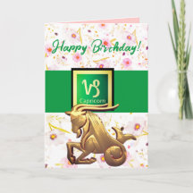 やぎ座の誕生日カード