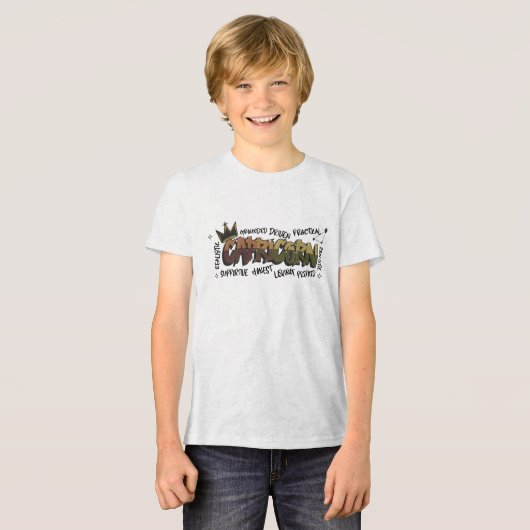 やぎ座 グラフィティ トライブレンドＴシャツ (正面全面)