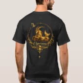 やぎ座 ユニーク 星座 Tシャツ (裏面)