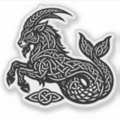 やぎ座 — 呪われたインクのゾディアック ヤギと魚 シール (正面)