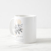 やぎ座 星座 フラワー ジャスミン 占星術 誕生日 コーヒーマグカップ (正面左)