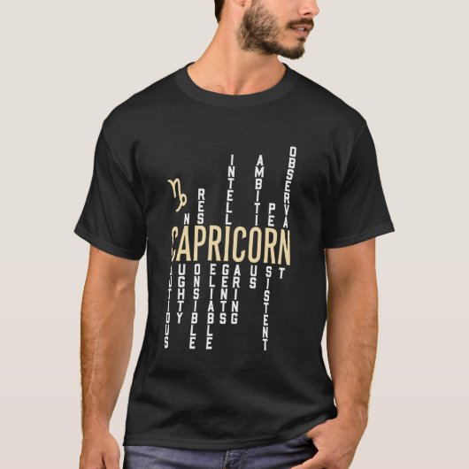やぎ座 星座 誕生日 Tシャツ (正面)