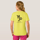 やぎ座 Tシャツ (裏面フル)
