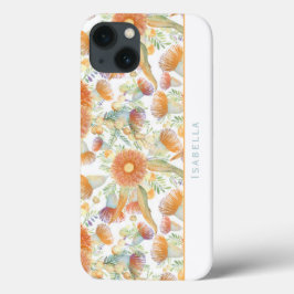 やけどのあるアカシアとユーカリのカスタマイズ可能な iPhone 13ケース