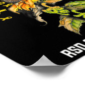 やさしいひまわりRsd Crps認識度 ポスター (角)