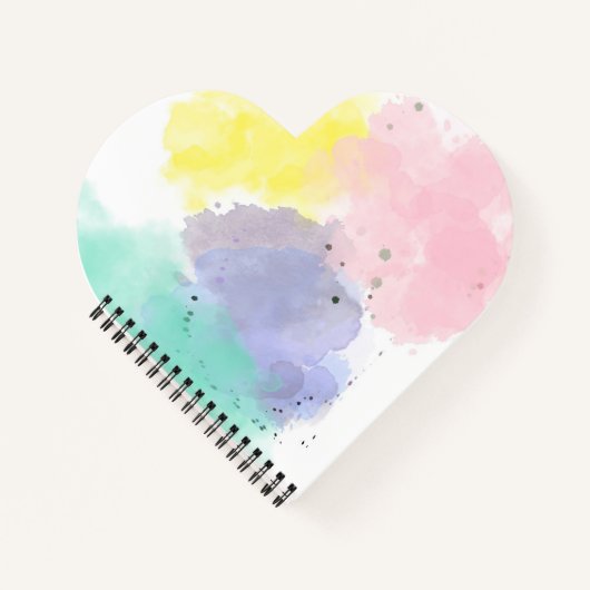 やさしいタッチで描いた優しい色合い   ノートブック (正面)